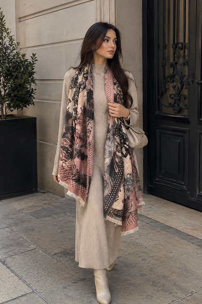 Étole Héritage – Signature Florale