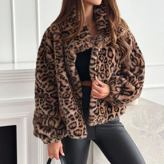 Loraine – Manteau imprimé léopard femme