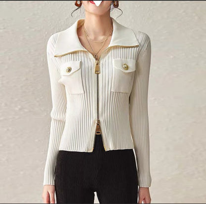 Veste Tricotée Élégance